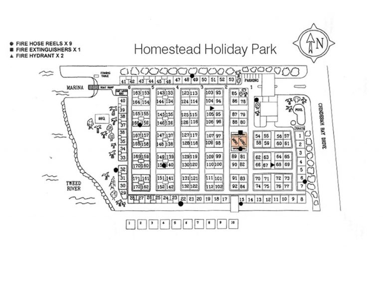 Site Location Map Homestead Holiday Park